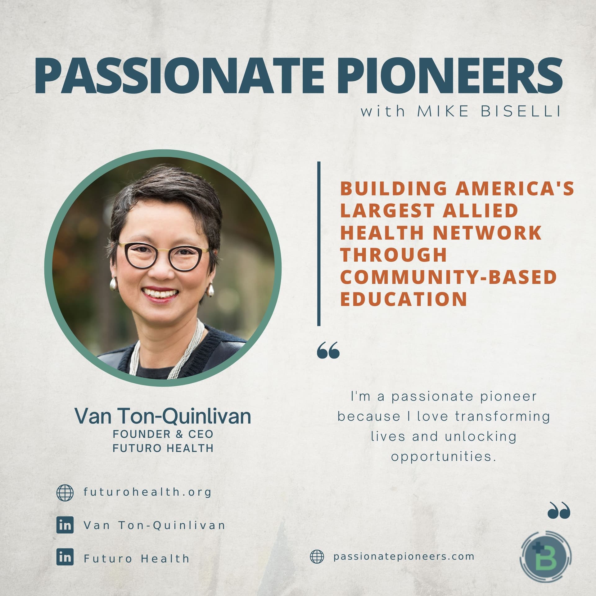 Building America's Largest Allied Health Network Through Community-Based Education with Van Ton-Quinlivan