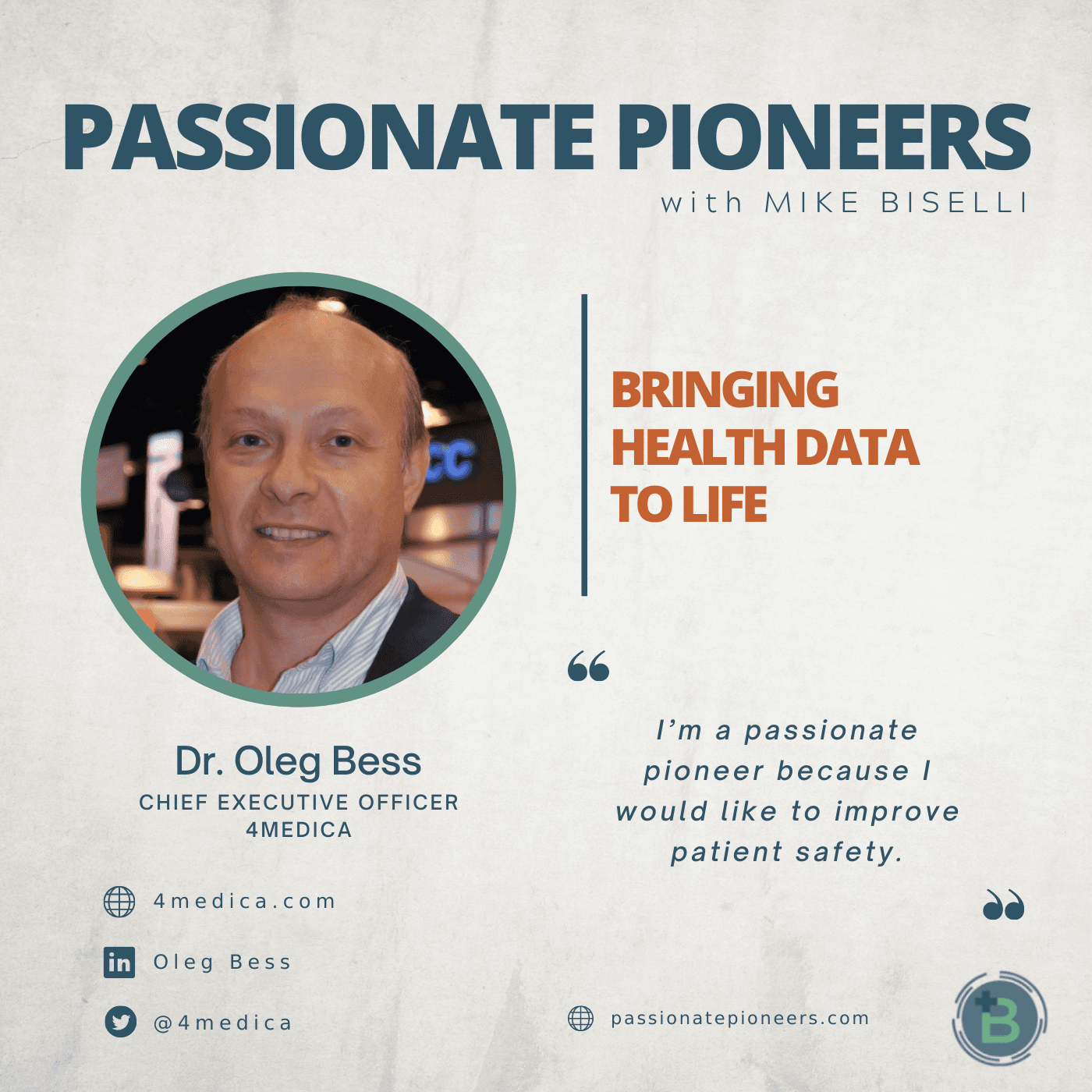 Bringing Health Data to Life with Dr. Oleg Bess