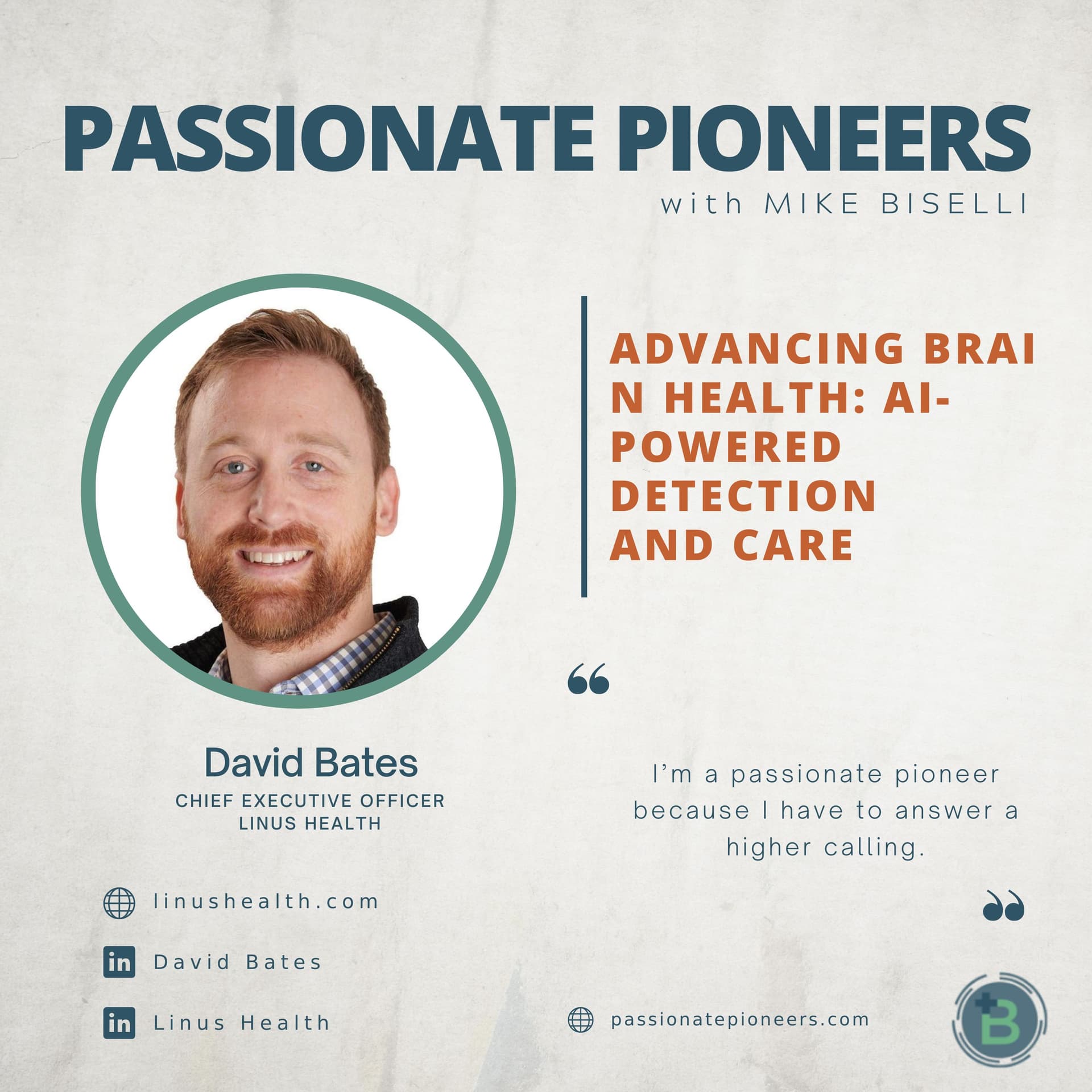 Advancing Brain Health: AI-Powered Detection and Care with David Bates