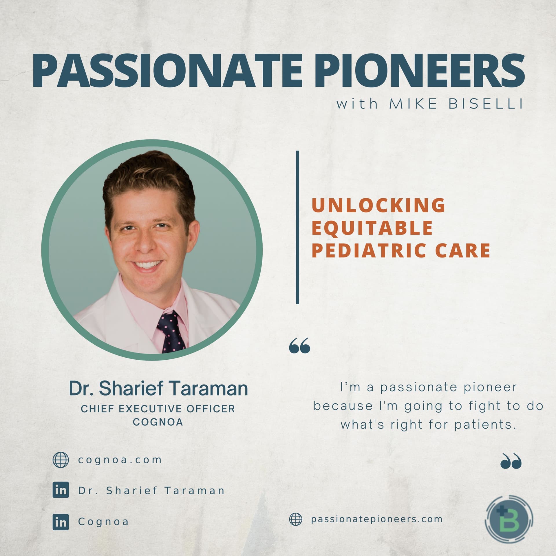 Unlocking Equitable Pediatric Care with Dr. Sharief Taraman