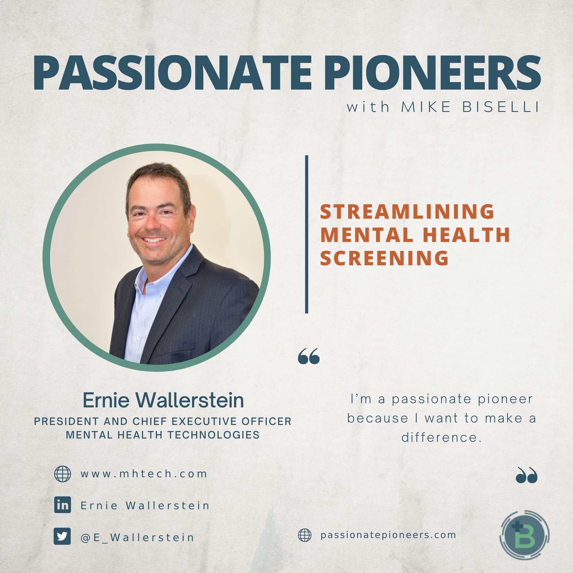 Streamlining Mental Health Screening with  Ernie Wallerstein