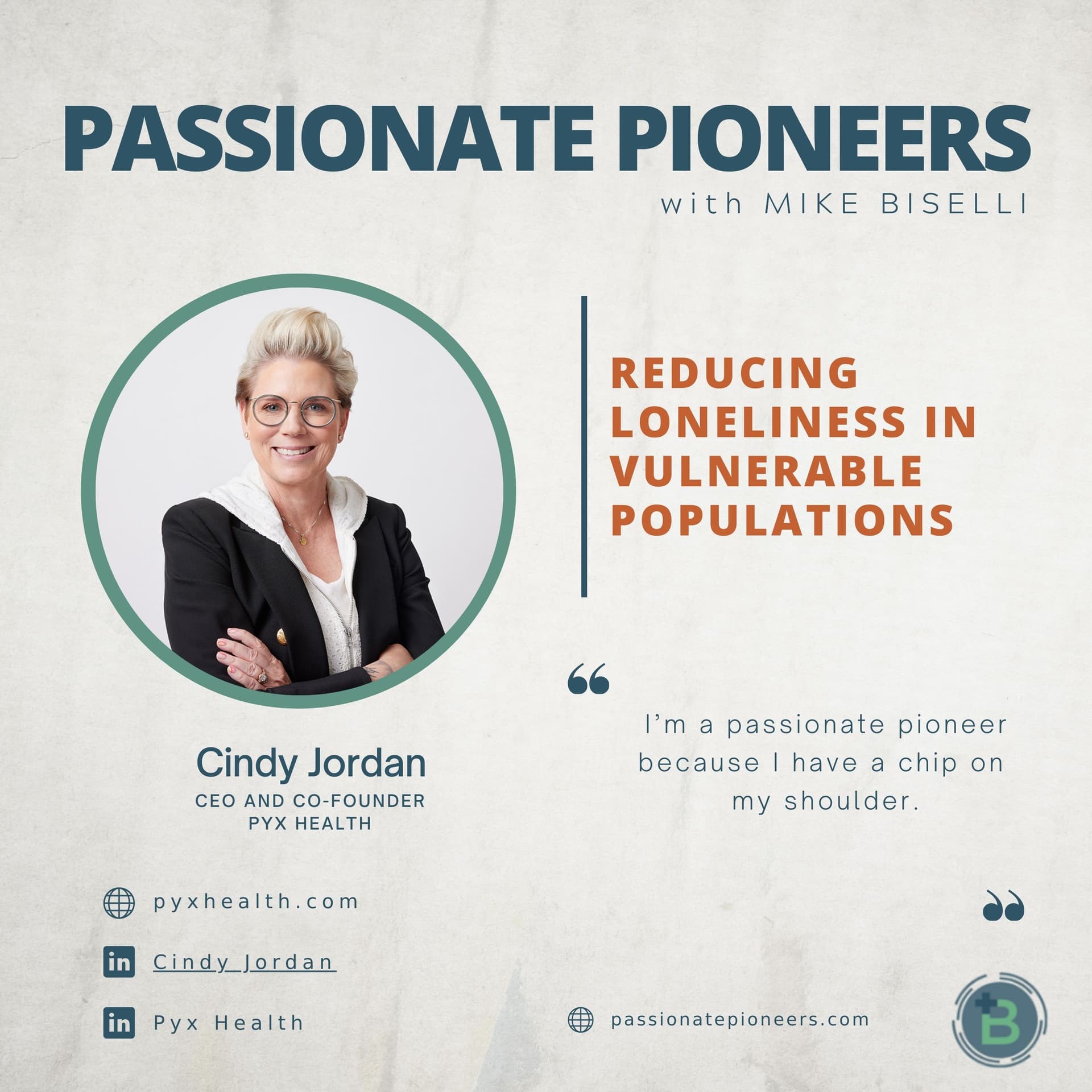 Reducing Loneliness in Vulnerable Populations with Cindy Jordan