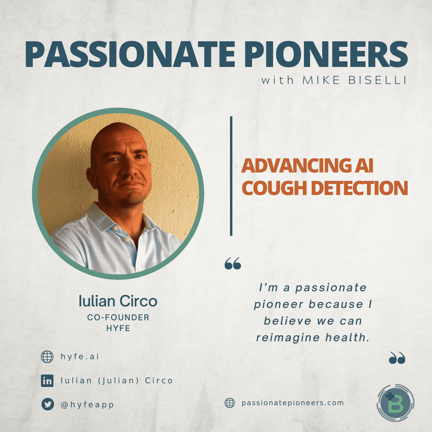 Advancing AI Cough Detection with Iulian Circo