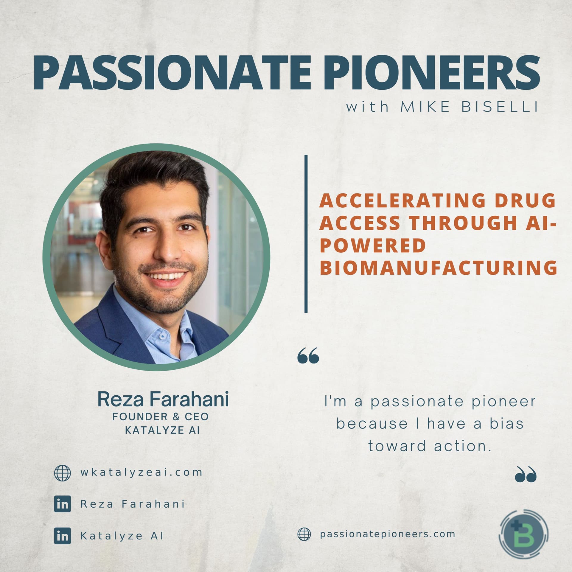 Accelerating Drug Access Through AI-Powered Biomanufacturing with Reza Farahani