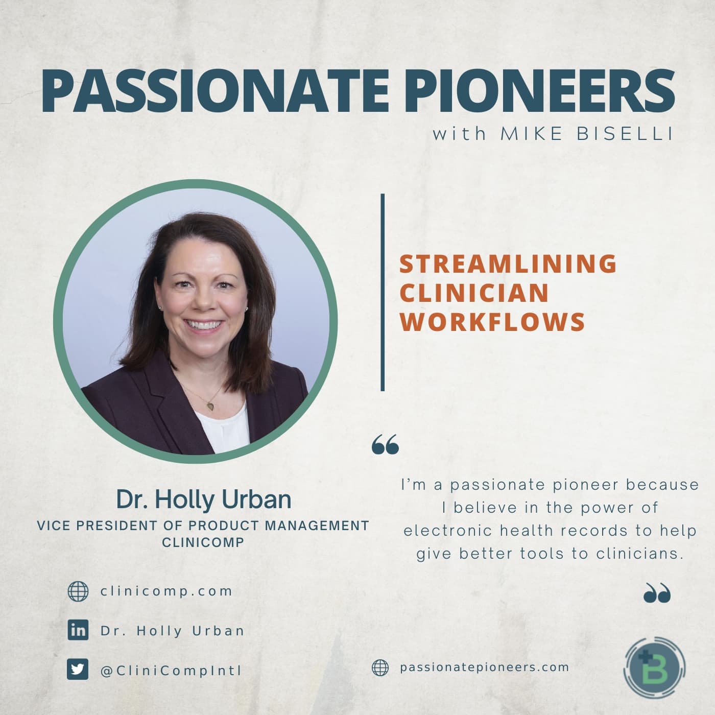 Streamlining Clinician Workflows with Dr. Holly Urban