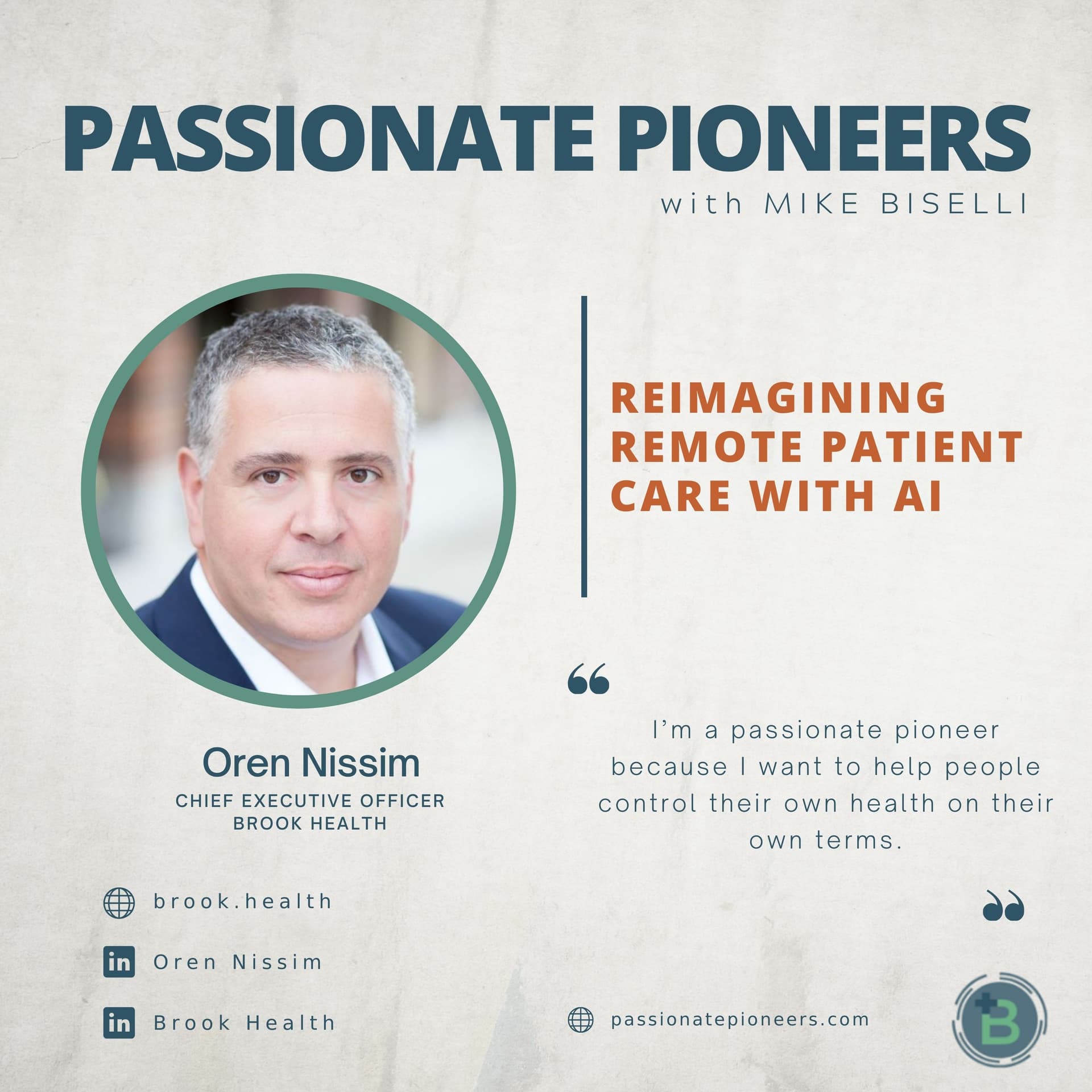 Reimagining Remote Patient Care with AI with Oren Nissim