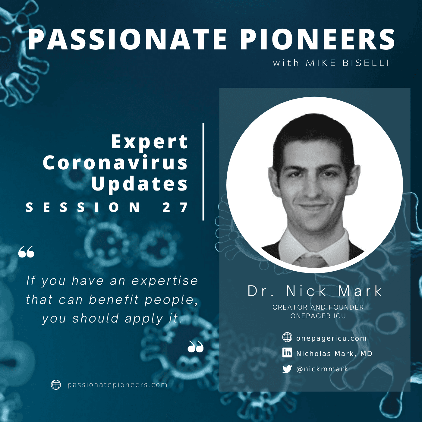 Expert Coronavirus Updates with Dr. Nick Mark | Session 27