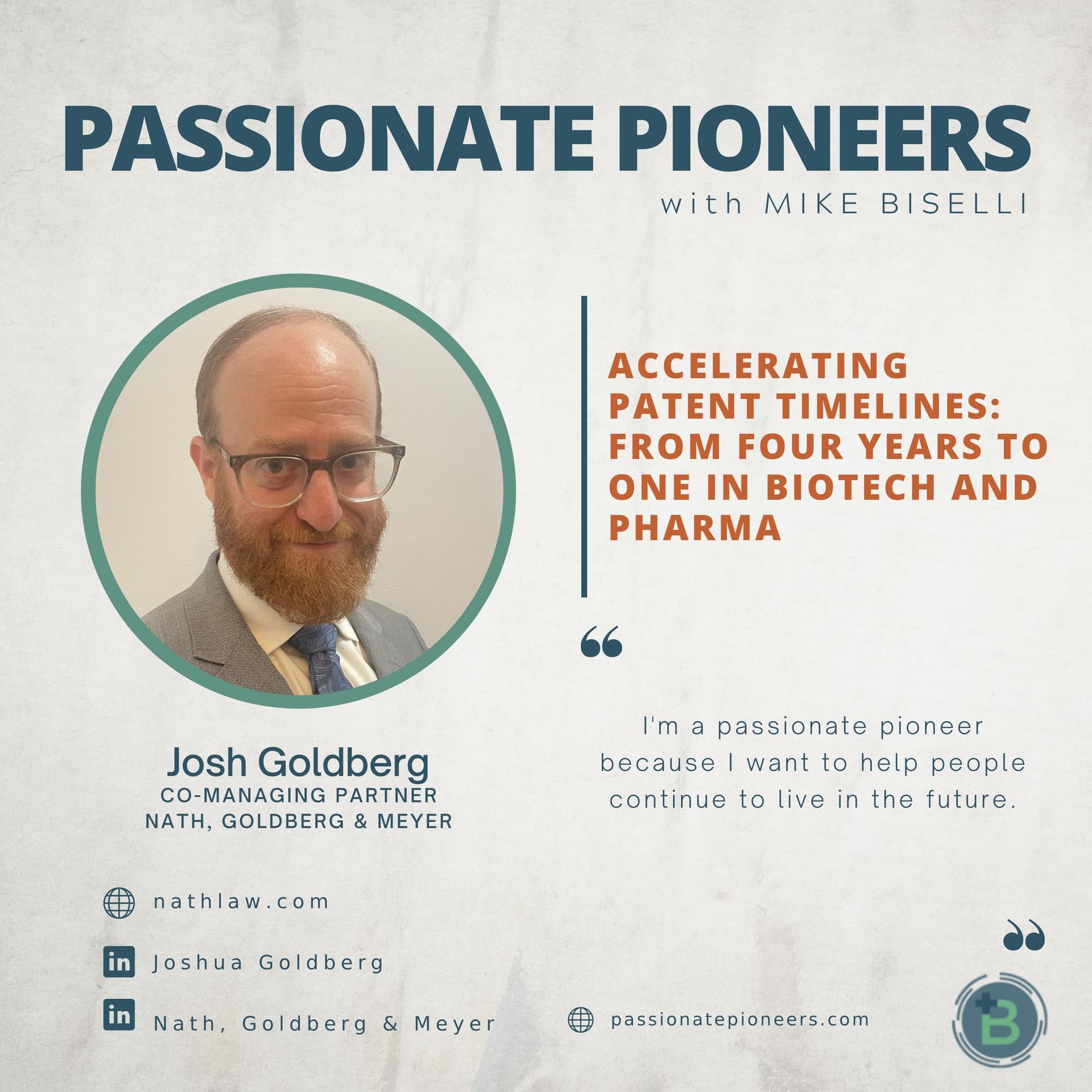 Accelerating Patent Timelines: From Four Years to One in Biotech and Pharma with Josh Goldberg