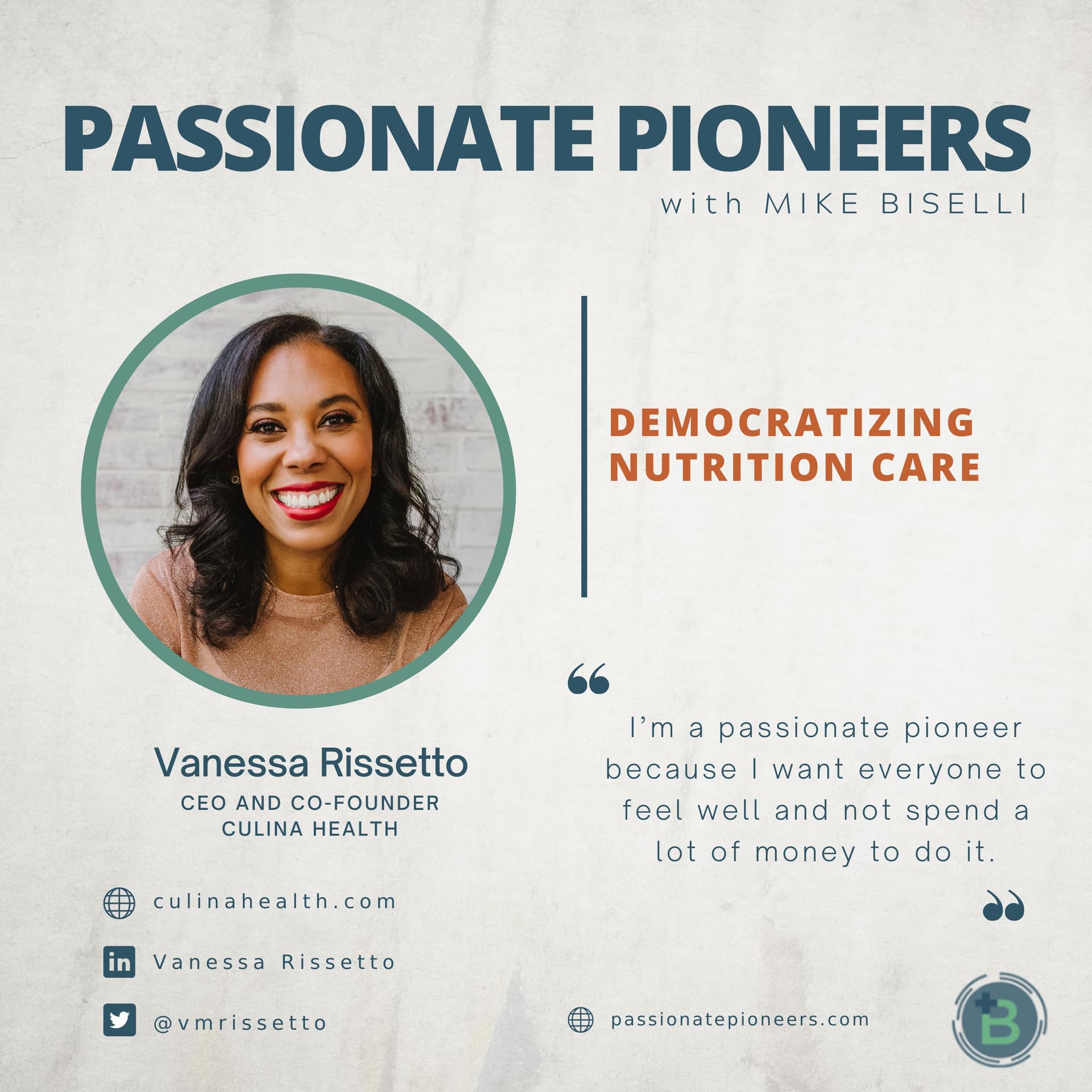 Democratizing Nutrition Care with Vanessa Rissetto