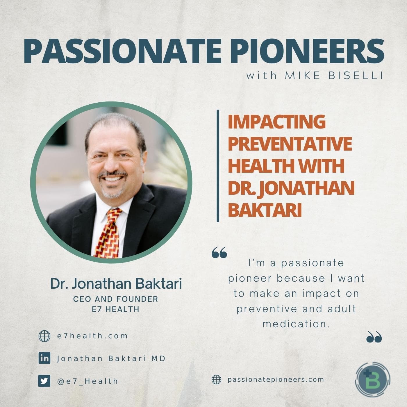 Impacting Preventative Health with Dr. Jonathan Baktari