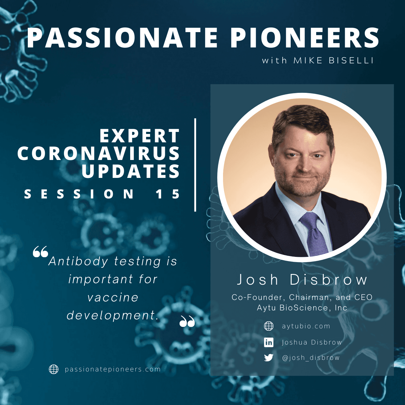 Expert Coronavirus Updates with Josh Disbrow | Session 15