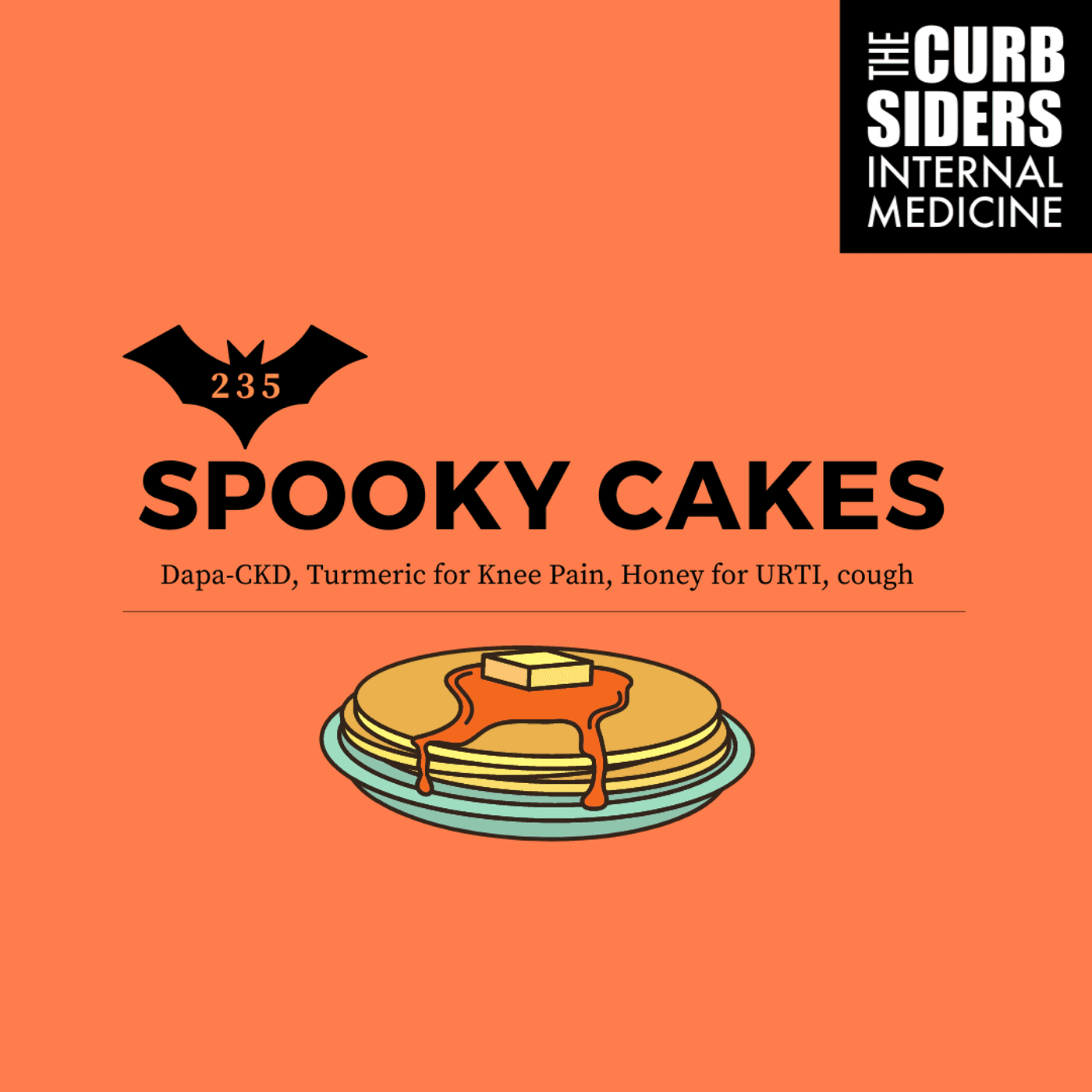 #235 Spooky Cakes: Dapa-CKD, Turmeric for Knee Pain, Honey for URTI