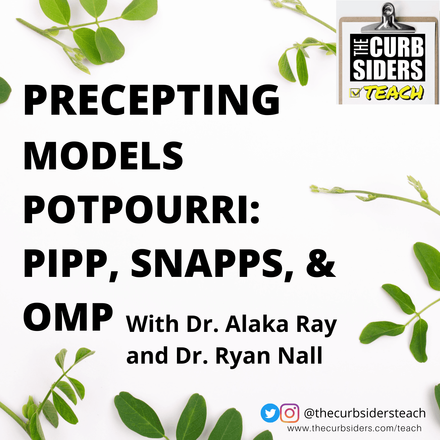 12: #12 Teaching in the Ambulatory World: Precepting Model Potpourri (PIPP, SNAPPS, OMP) With Dr. Alaka Ray and Dr. Ryan Nall