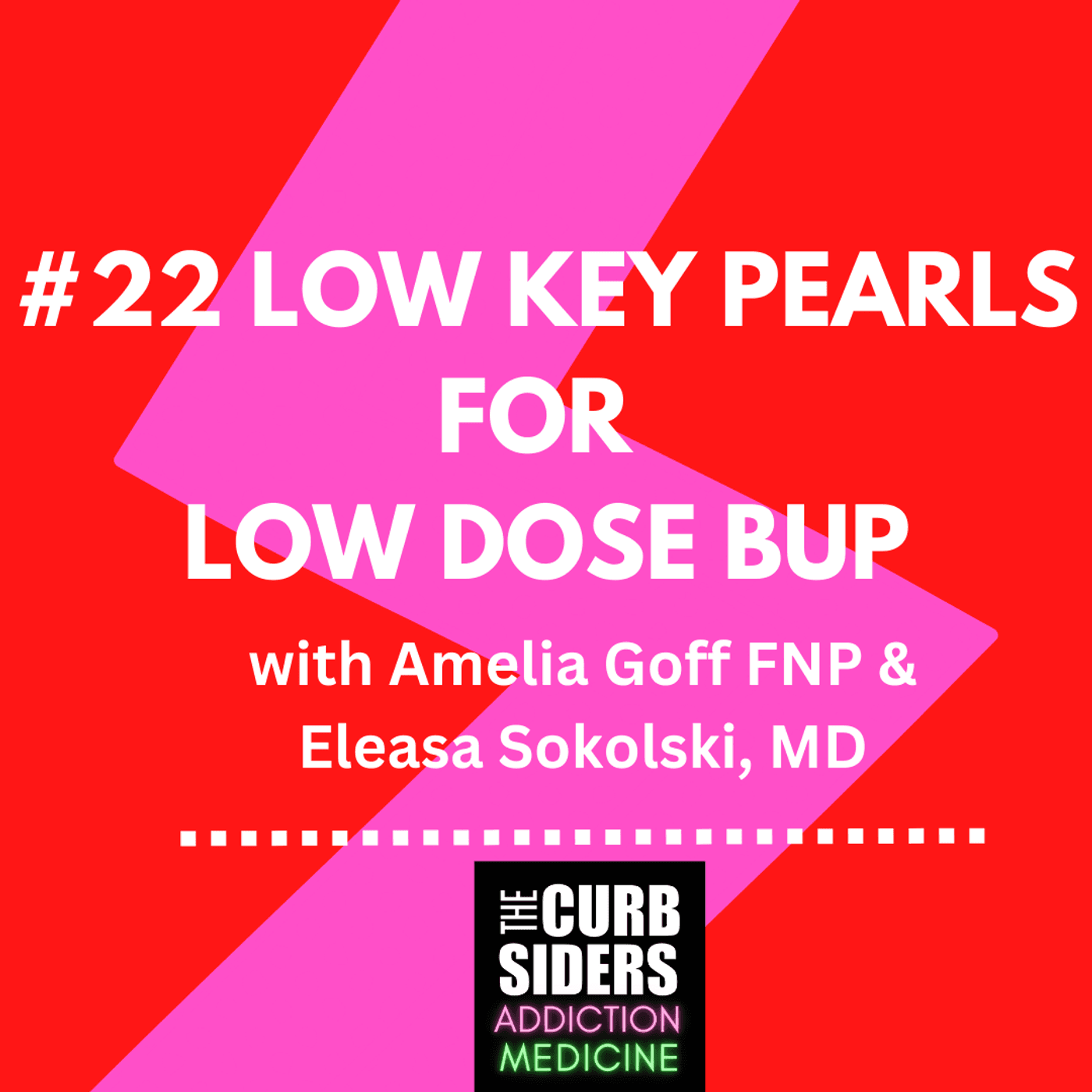 S2 Ep11: #22 Low Key Pearls for Low Dose Bup With Amelia Goff FNP and Eleasa Sokolski, MD