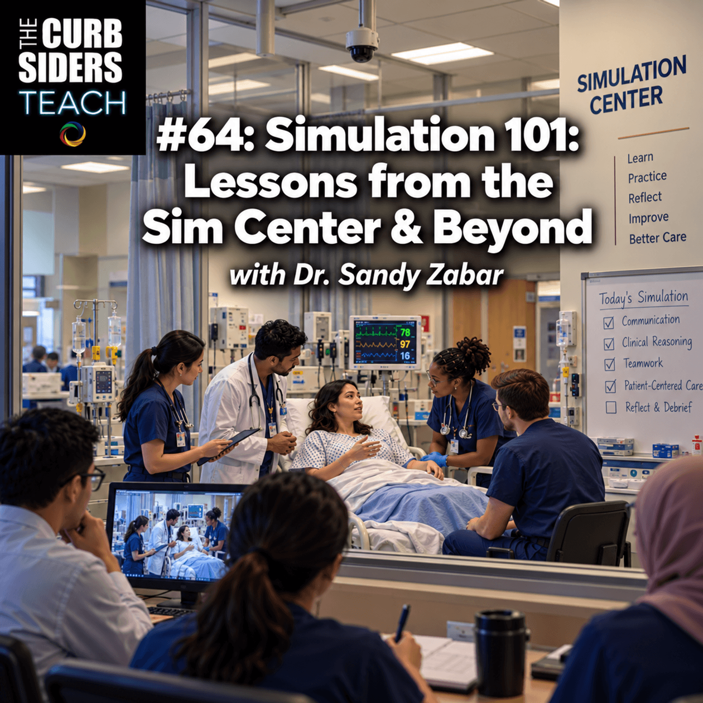 #64 Simulation 101: Lessons from the Sim Center & Beyond  with guest Dr. Sandy Zabar