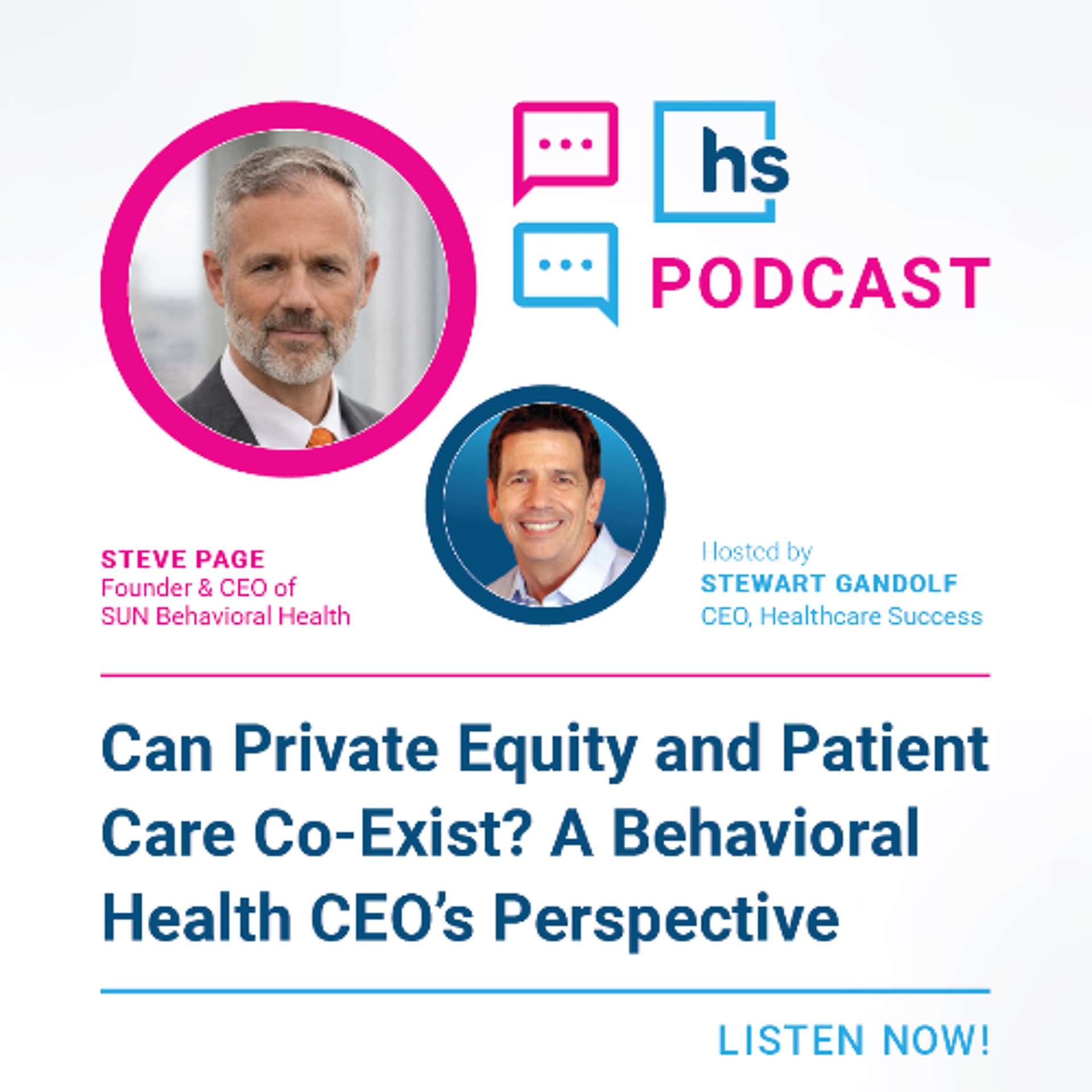 Can Private Equity and Patient Care Co-Exist? A Behavioral Health CEO’s Perspective