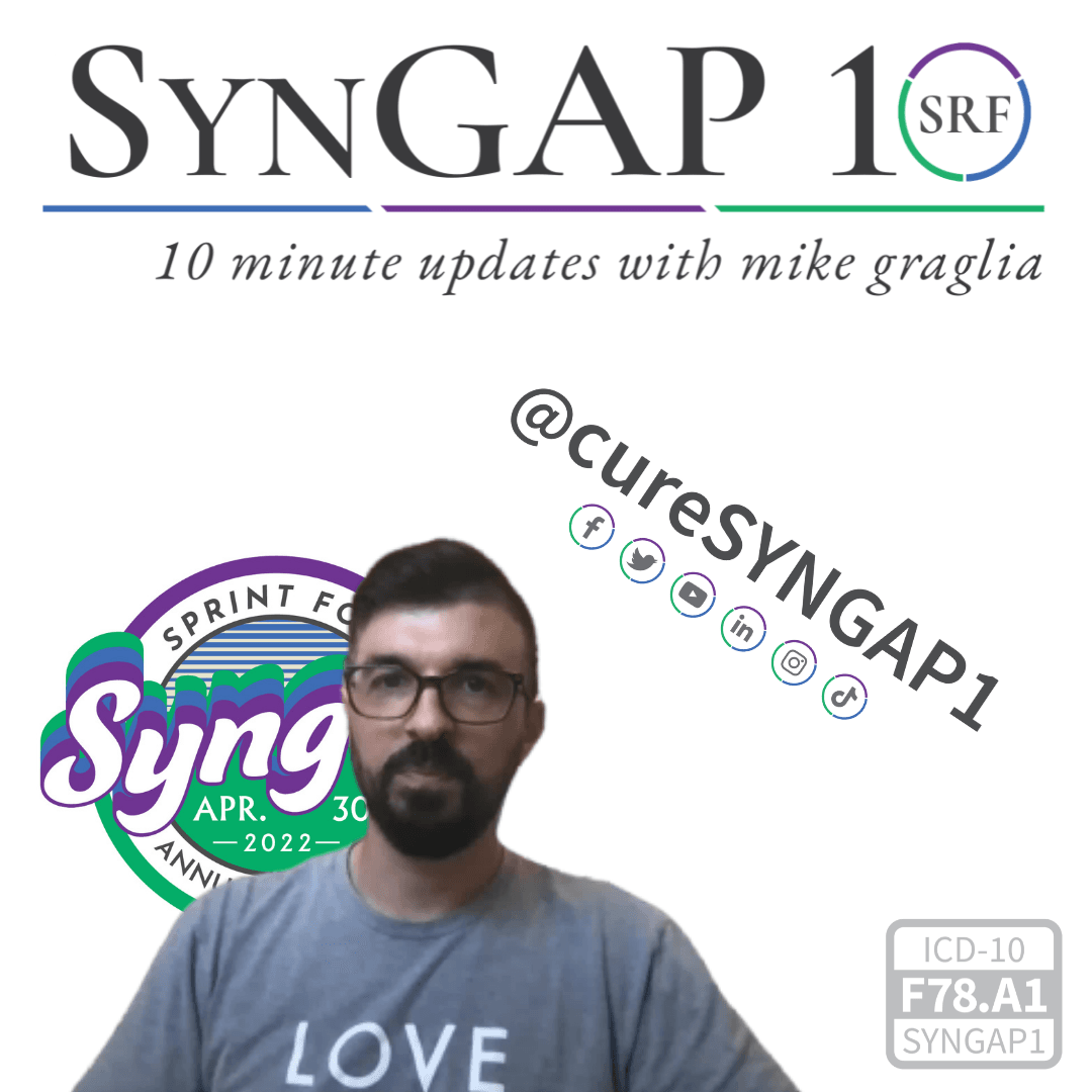 #Sprint4Syngap is just 3 weeks away! #S10e55