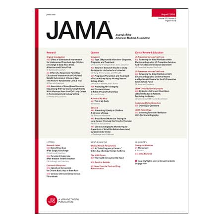 Genomic Sequencing and NSCLC Survival, Childhood Obesity Interventions, Atrial Fibrillation Screening Guidelines, and more