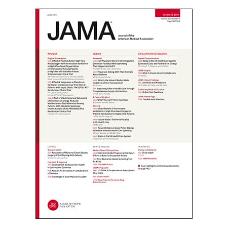 NIV vs Nasal O2 Postextubation, Selepressin vs Placebo for Septic Shock, Waste in the US Health Care System, and more