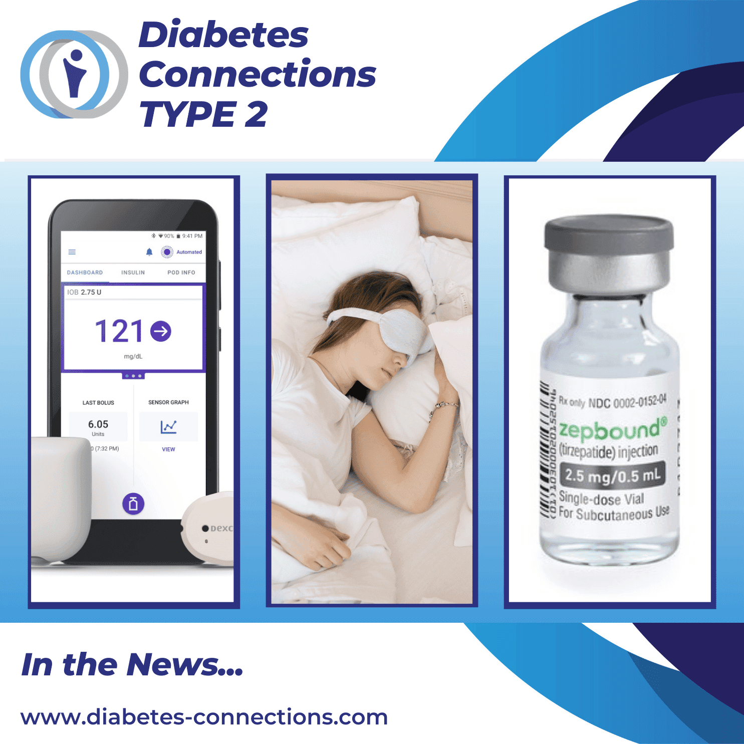 In the News.. Omnipod 5 approved for type 2, bright light at night diabetes link, Zepbound price cut, and more!