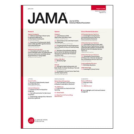 Brand vs Generic Drug Spending, CV Health and Dementia, Cervical Cancer Screening Guideline, and more