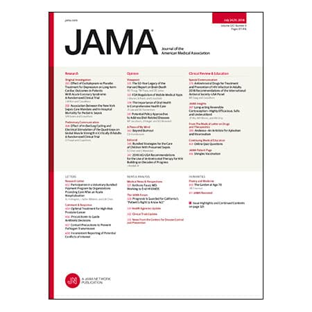 CV Outcomes After ACS with Depression Treatment, In-Bed Cycling for Critical Illness, 2018 HIV Treatment Guideline, and more