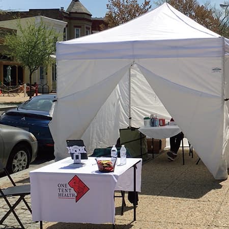 Have Tent, Will Do Pop-Up HIV Screening
