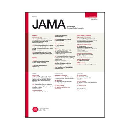 Mobile Stroke Units and Stroke Outcomes, Yield of Exome Sequencing for Cerebral Palsy, USPSTF Guideline on Screening for Carotid Artery Stenosis, and more