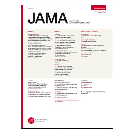 Mycophenolate vs Methotrexate for Uveitis, Home-Based Physical Therapy After Hip Fracture, Dialysis Facility Ownership Profit Status and Kidney Transplantation, and more
