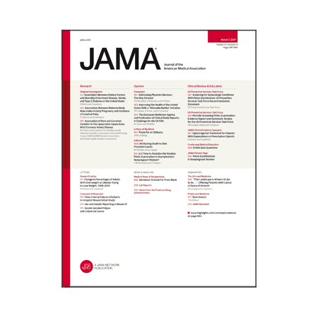Association between diet and mortality, maternal obesity and cerebral palsy, routine pelvic exams in healthy women, and more