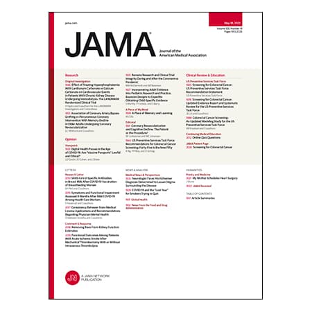 Phosphate Binders and CVD in Hemodialysis Patients, Memory Decline After CABG vs PCI, USPSTF Guideline on Colorectal Cancer Screening, and more