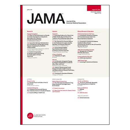 Azithromycin and IL-6 Antagonists for COVID-19, Ultraprocessed Food Consumption Among Youth, Screening for Gestational Diabetes, and more