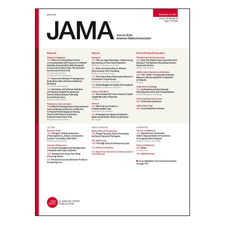Surgical repair of tibial fractures, predicting CKD after AKI, diagnosing acute mountain sickness, and more.