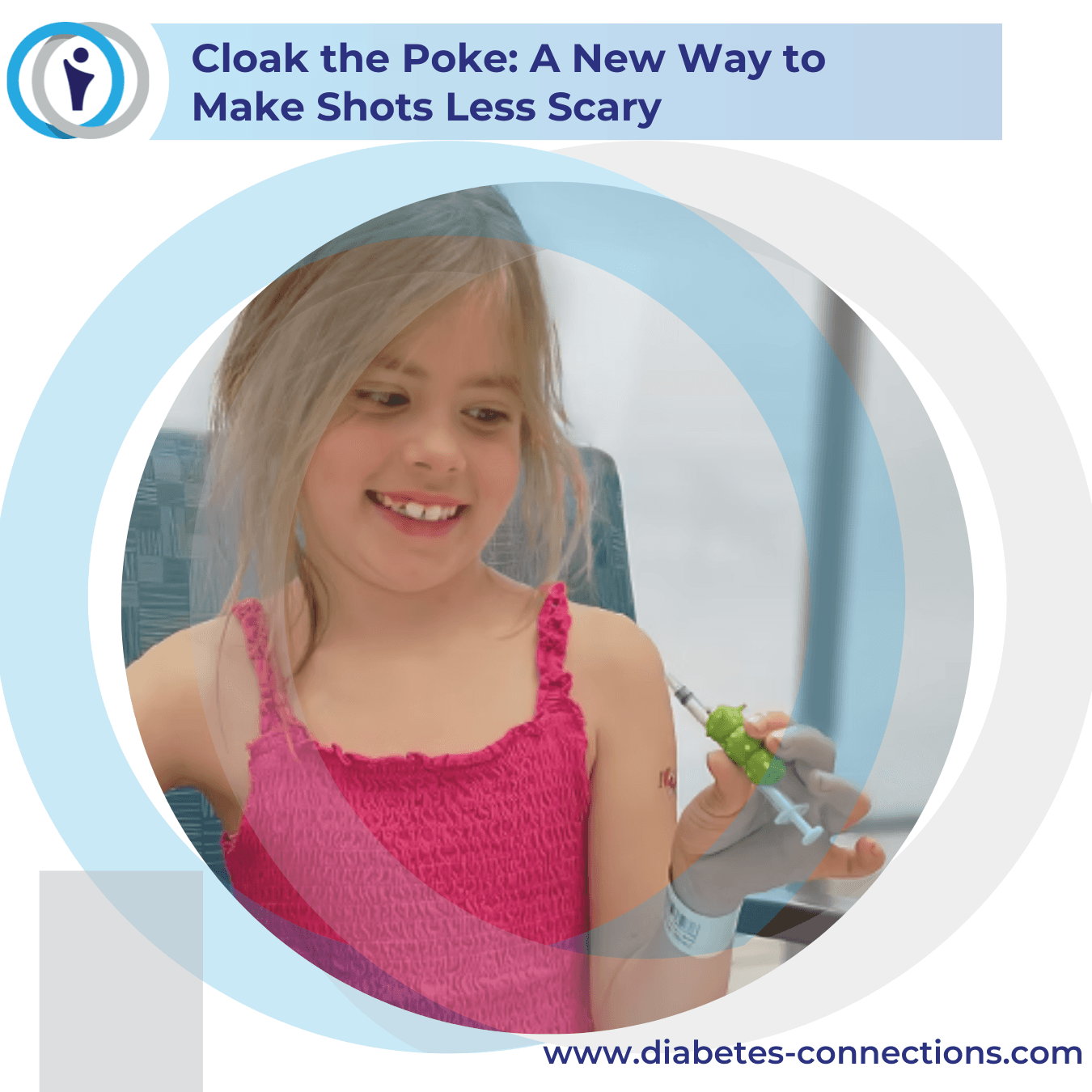 Cloak the Poke: A New Way to  Make Shots Less Scary