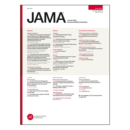 Intubation Techniques for Difficult Airways, qSOFA Validity for Sepsis in Low-Resource Countries, Trachea Transplantation, and more.
