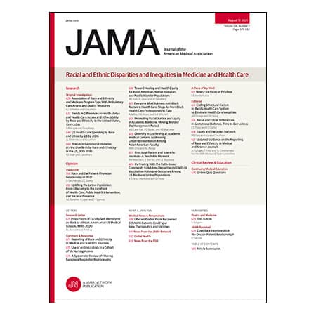 Theme Issue: Racial and Ethnic Disparities and Inequities in Medicine and Health Care
