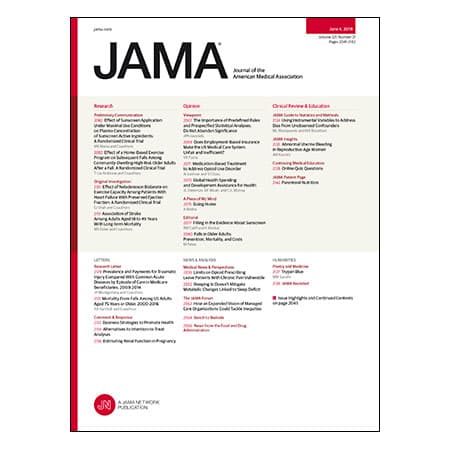Systemic Absorption of Sunscreen Ingredients, RCTs of Neladenoson for HFpEF and Fall Prevention in Older Adults, Stroke Mortality in Younger Adults, and more