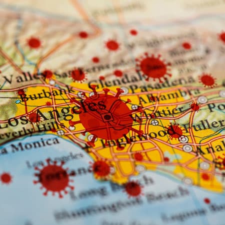 The Winter COVID-19 Surge in New York and Los Angeles