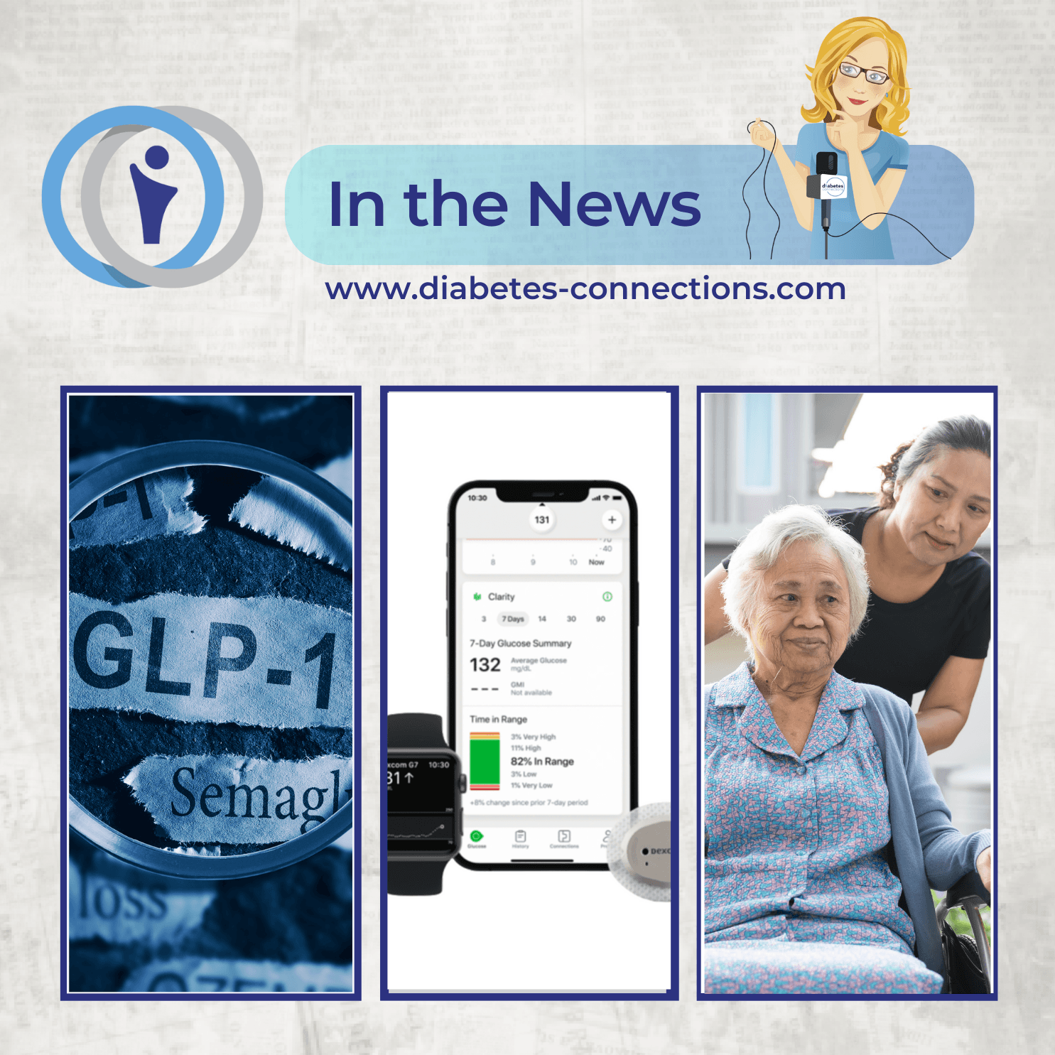 In the News... Ozempic for T1D, aging and type 1, new help for diabetes and eating disorders, and more!