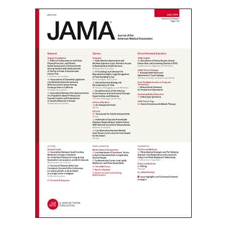 Tanezumab for Painful Osteoarthritis, Requiring Childhood Vaccination, Mammogram Breast Density Reporting, and more