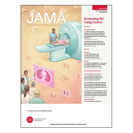 Lung Cancer Screening Guideline Update, Polypharmacy in Dementia, Spinal Surgery for Cervical Spondylotic Myelopathy, and more