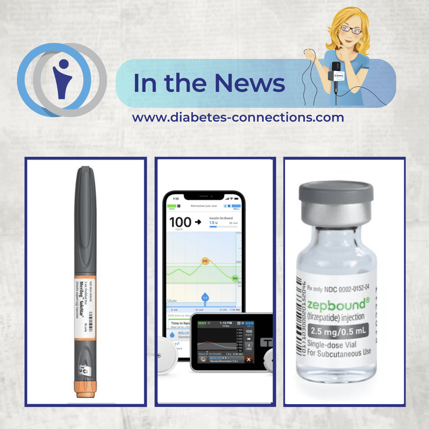 In the News... New research in T1D prevention, fast-acting biosimilar insulin approved, Lilly lowers Zepbound price, and more!