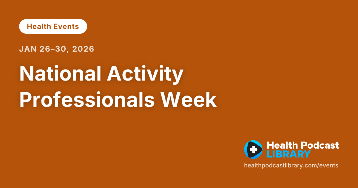 National Activity Professionals Week