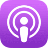 The Apple Podcasts app icon