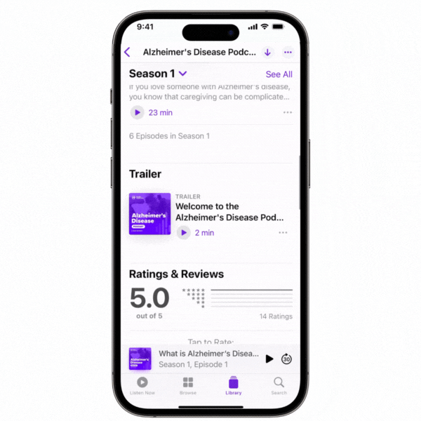 Scrolling to the Ratings and Reviews section and tapping Write a Review